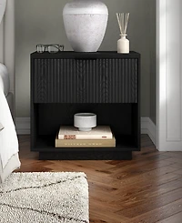 Hudson & Canal Karten 24" Wide Rectangular Fluted Nightstand