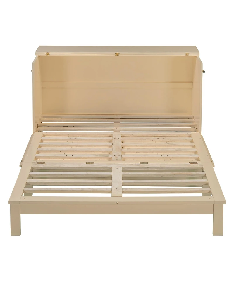 Streamdale Furniture Queen Size Murphy Bed with Large Drawers