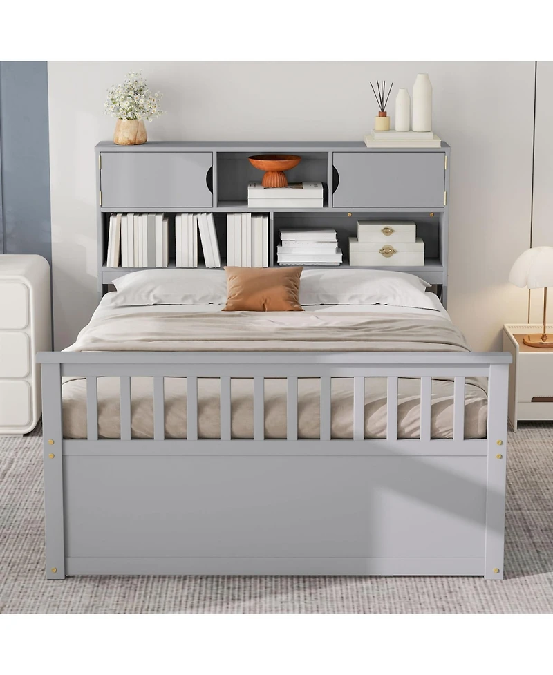 Streamdale Furniture Captain Platform Bed Frame w/ Storage & Drawers