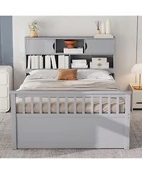 Streamdale Furniture Captain Platform Bed Frame w/ Storage & Drawers