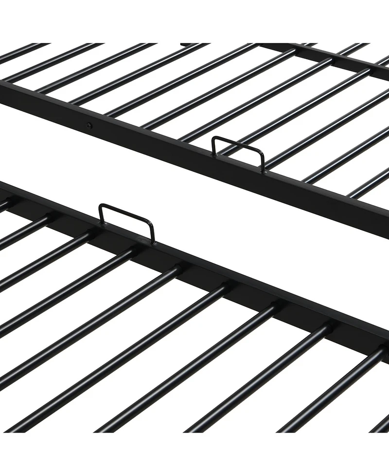 Streamdale Furniture Triple Bunk Bed Full Over Twin Metal Frame