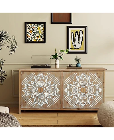 Streamdale Furniture 60" Wood Accent Cabinet