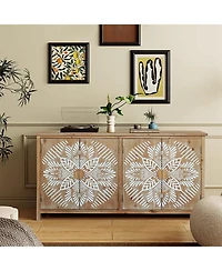 Streamdale Furniture 60" Wood Accent Cabinet
