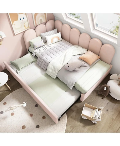 Streamdale Furniture Streamdale Upholstered Daybed with Pull-Out Bed