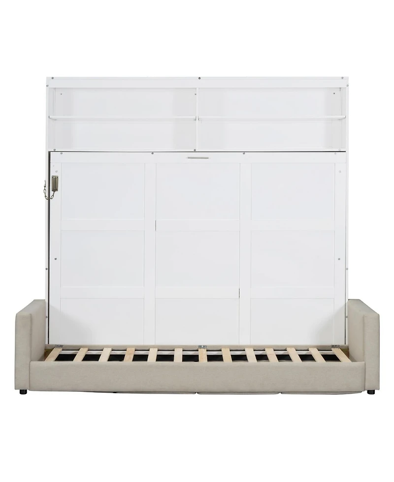 Streamdale Furniture Queen Size Murphy Bed Wall Bed with Sofa