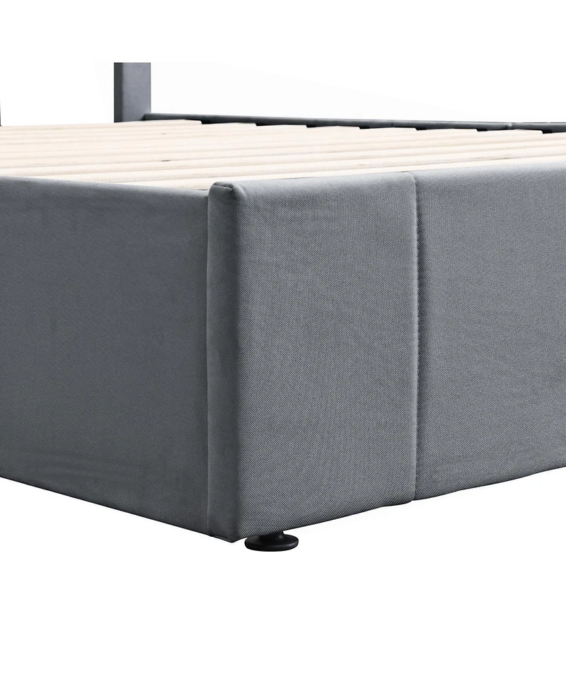 Streamdale Furniture Upholstered Platform Bed w/ Hydraulic Storage