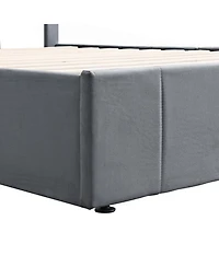 Streamdale Furniture Upholstered Platform Bed w/ Hydraulic Storage