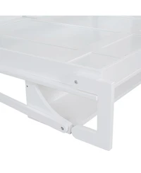 Streamdale Furniture Murphy Bed with Hydraulic Lift & Desk - Gray