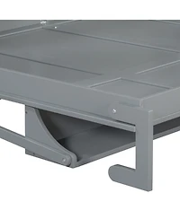 Streamdale Furniture Queen Murphy Bed with Hydraulic Lift & Desk