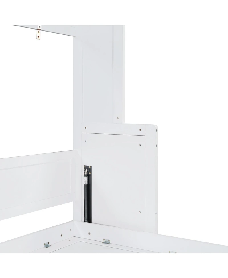 Streamdale Furniture Queen Murphy Bed with Hydraulic Lift & Desk