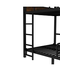 Streamdale Furniture Full Xl Bunk/Loft Bed - Vintage Wood