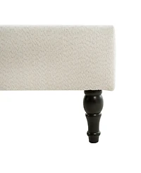 Streamdale Furniture King Size Bed Frame, 55.5" Upholstered Headboard, Boucle Beige