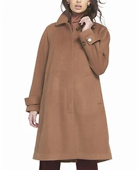 Elle Collection Women's Melton Coat Teddy