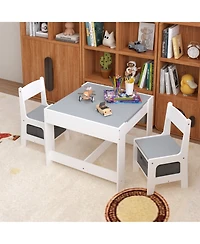 Streamdale Furniture Kids 3-in-1 Activity Table & Chair Set with Storage