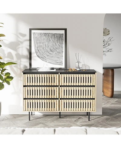 Streamdale Furniture Dresser & Armoires Modern 6-Drawer Bedroom Storage Cabinet