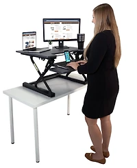 Victor High Rise Height Adjustable Sit-Stand Workstation