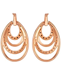 Le Vian Chocolate Diamond (0.36 ct. t.w.) & Vanilla Diamond (0.40 ct. t.w.) Drop Earrings in 14k Strawberry Gold