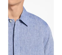 Michael Kors Men's Point Collar Linen Shirt