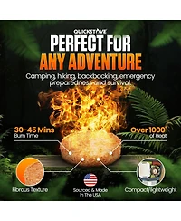 Aofar Portable Stove Kit with Camping Pot & 2 Fire Starters, Lightweight Stainless Steel Wood Burning Stove