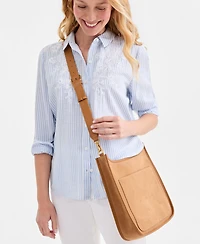 Style & Co Whipstitch Medium Crossbody, Exclusively at Macy's