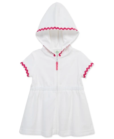 Little Me Baby Girls' Zipper Short-Sleeve Swim Cover-Up