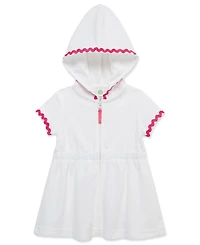 Little Me Baby Girls' Zipper Short-Sleeve Swim Cover-Up