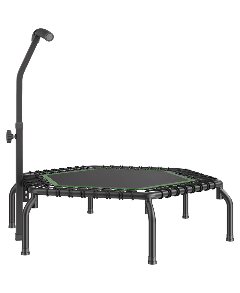 Sugift 54.5" Mini Fitness Trampoline Indoor Rebounder with Handle