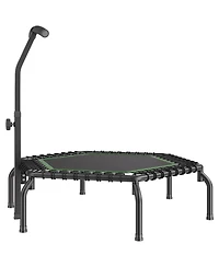 Sugift 54.5" Mini Fitness Trampoline Indoor Rebounder with Handle