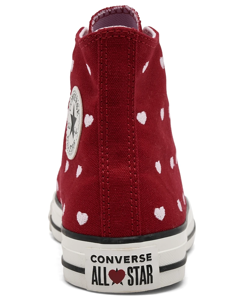 Converse Big Girl's Chuck Taylor All Star Valentine's Day High Top Casual Sneakers from Finish Line