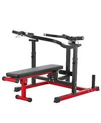 Sugfit Chest Press Machine Adjustable Bench Press Trainer for Home Gym 450 Lb