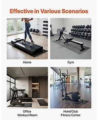 Sugfit Treadmill Mat 30"x72" 1/4" Thick Pvc Exercise Equipment Floor Protector