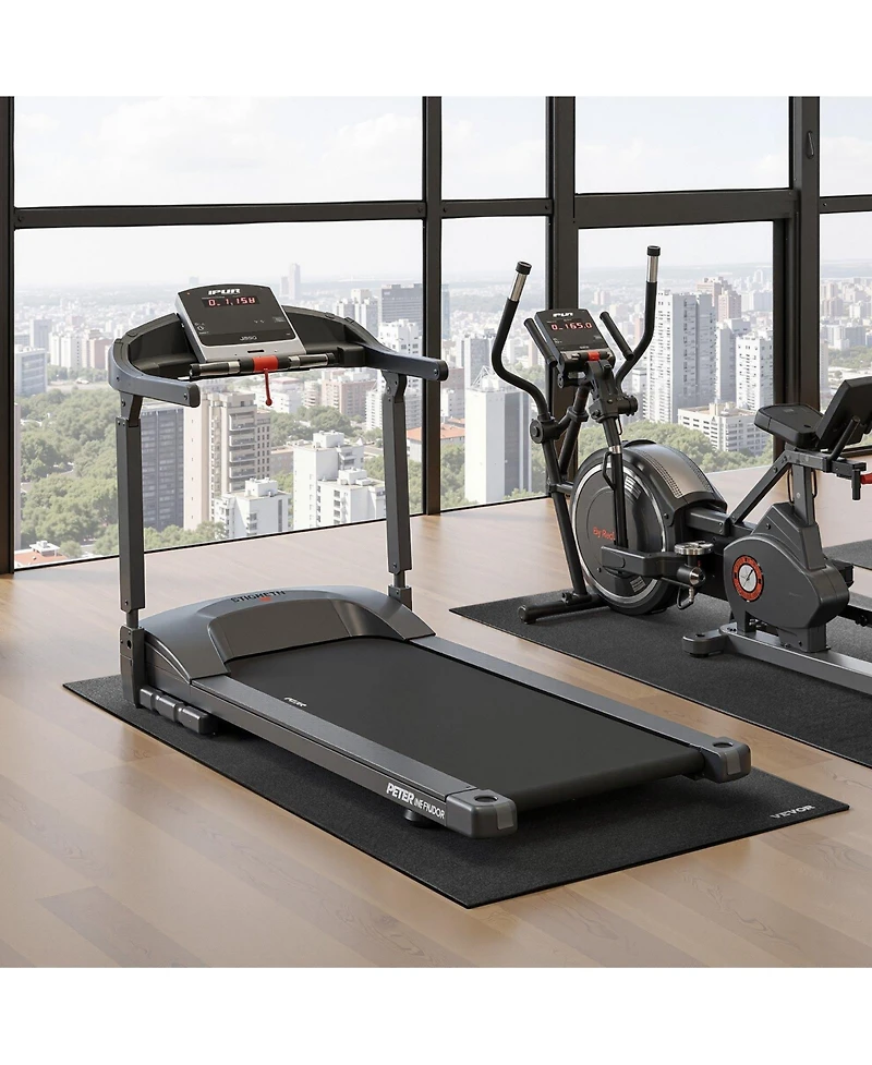 Sugift Treadmill Mat 35.5"x78.7" Heavy Duty Pvc Exercise Equipment Floor Protector