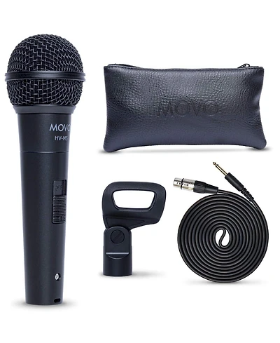 Movo Hv-M5 Dynamic Xlr Cardioid Vocal Microphone with Internal Shockmount and Windscreen