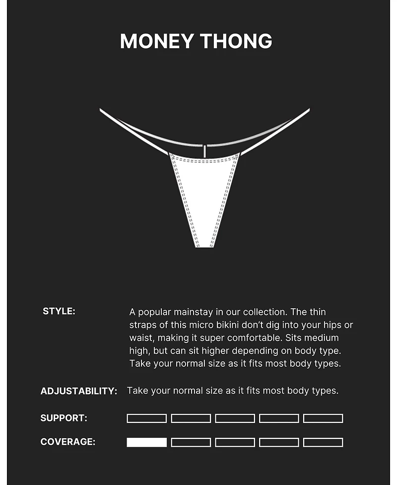 Minimale Animale Women's G Money Thong Bikini Bottom