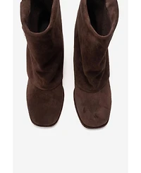 Forever & Always Shoes Women's Lore Leather Block Heel Boot