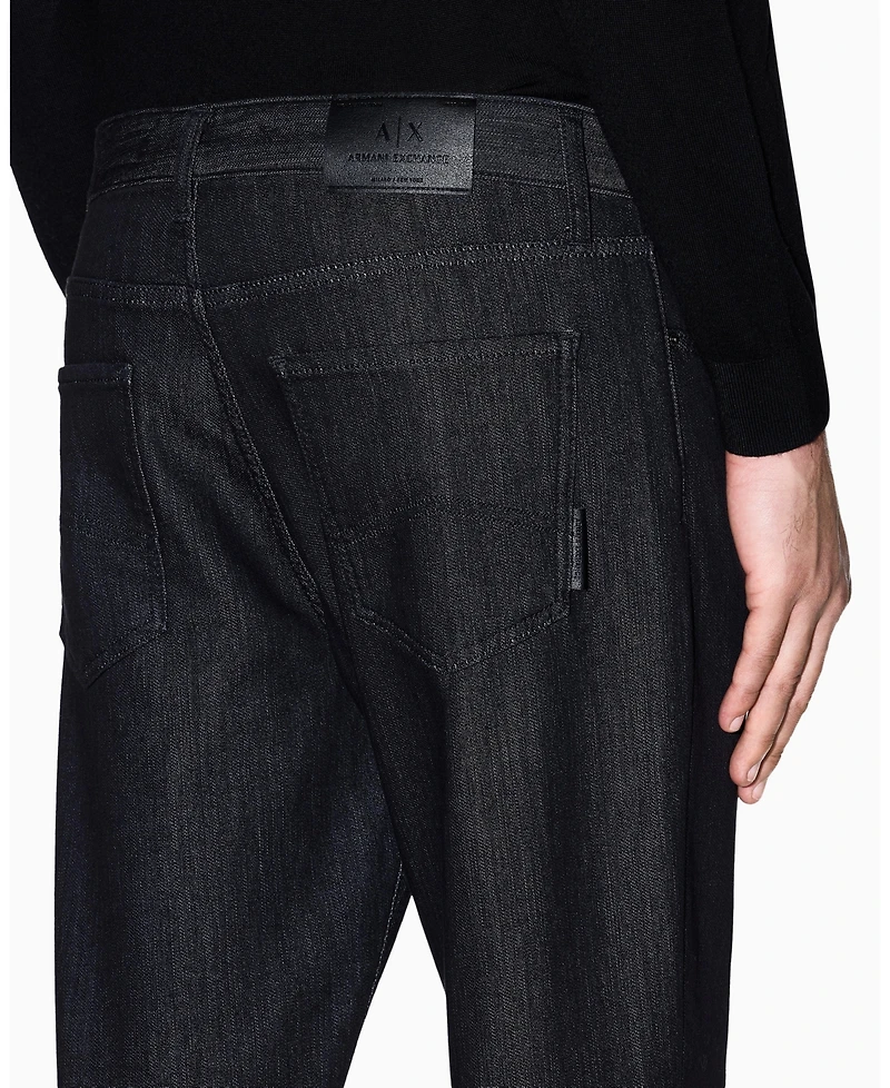 A|X Armani Exchange Men's J14 Slim Gold Splatter Jeans