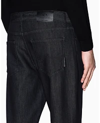 A|X Armani Exchange Men's J14 Slim Gold Splatter Jeans