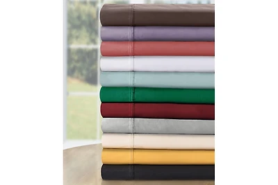 Superior Egyptian Cotton 530 Thread Count Solid Deep Pocket Sheet Set, Queen