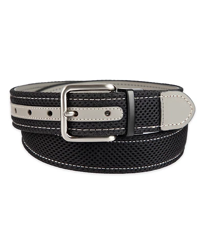 Tommy Bahama Men's Two-In-One Reversible Leather Perforated Belt