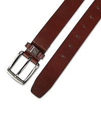 Tommy Bahama Men's Cassic Logo Ornament Leather Belt