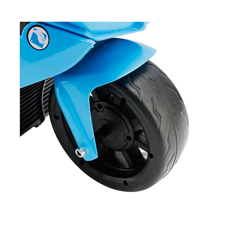 Bruce & Shark 6V Kids 3-Wheel Ride-On Motorcycle with Parent Remote Control Led Light