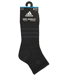 adidas Men's Superlite 3.0 Quarter Socks, 6-Pack