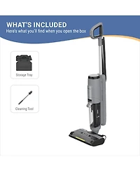 Tineco Go Steam 3-in-1 Floor Washer, Steam-Powered Wet Dry Cleaning, Fast Drying, Self Cleaning