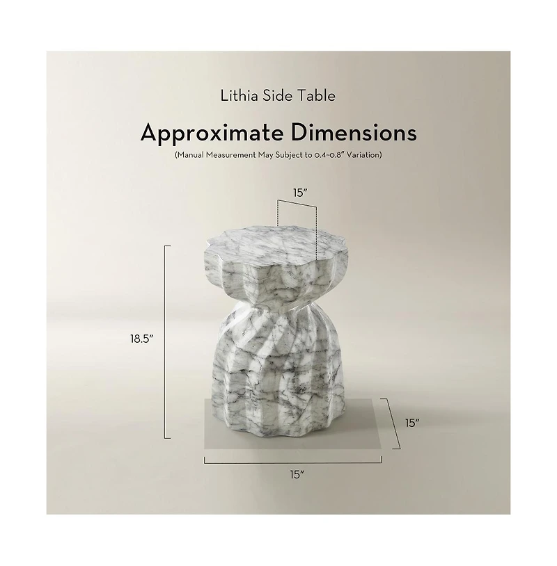 Z Gallerie Lithia Side Table