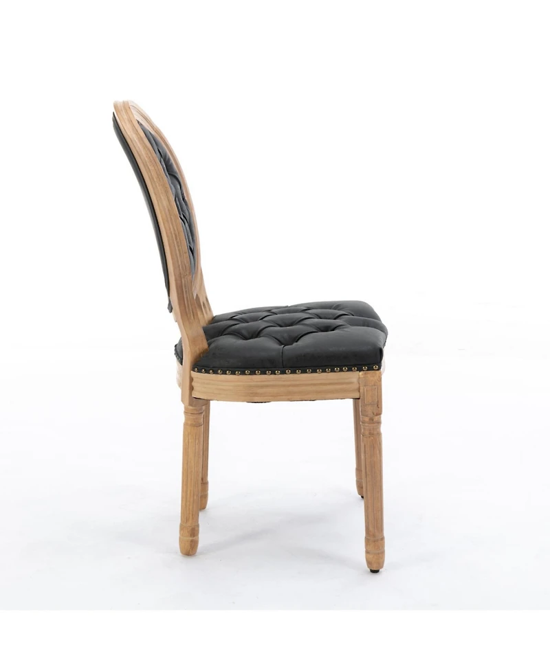 Simplie Fun Antique French Style Wood Frame Dining Chairs Set