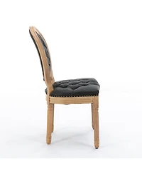 Simplie Fun Antique French Style Wood Frame Dining Chairs Set