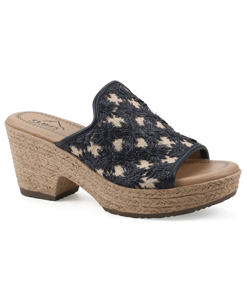 Cliffs by White Mountain Women's Bizzie Wedge Sandals