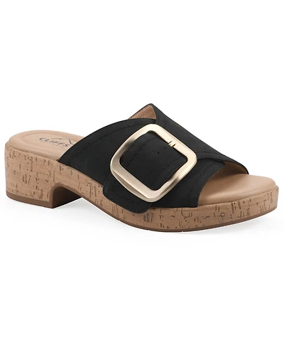 Cliffs by White Mountain Women's Filipa Block Heel Sandals