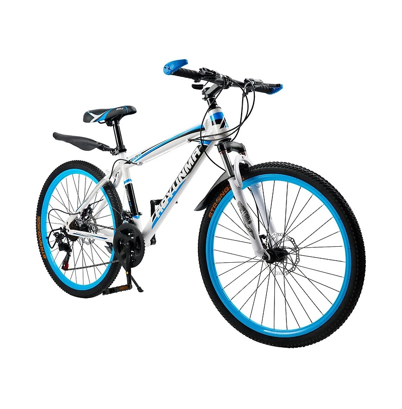 Artudatech 26-Inch 24-Speed Mountain Bike for Adults with Suspension Fork & Dual Disc Brakes, Ready for Adventure