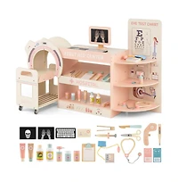 Hongge Kids Doctor Play Set with Wooden Pretend Hospital Kit